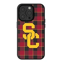 Keyscaper USC Trojans Plaid Magnetic Bump iPhone Case