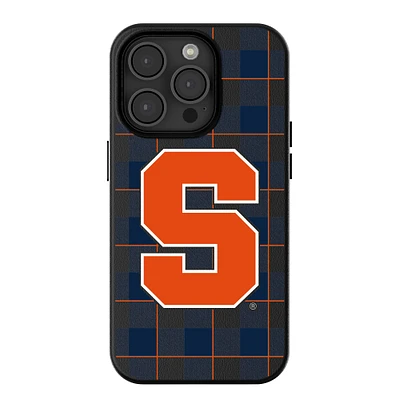 Keyscaper Syracuse Orange Plaid Magnetic Bump iPhone Case