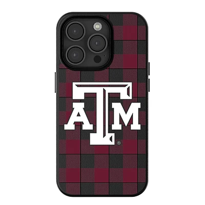 Keyscaper Texas A&M Aggies Plaid Magnetic Bump iPhone Case