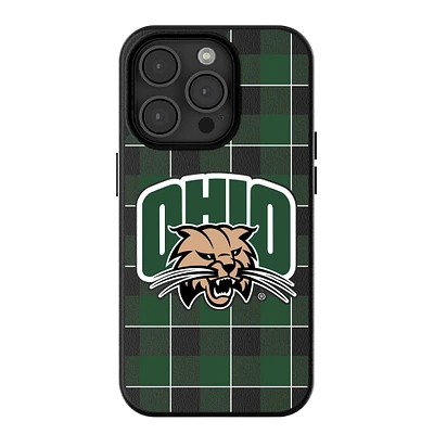 Keyscaper Ohio Bobcats Plaid Magnetic Bump iPhone Case
