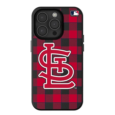 Keyscaper St. Louis Cardinals Plaid Magnetic Bump iPhone Case