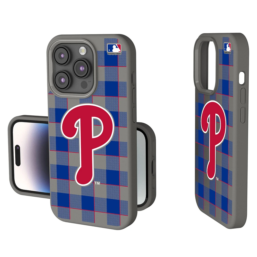 Keyscaper Philadelphia Phillies Plaid Soft Touch iPhone Case