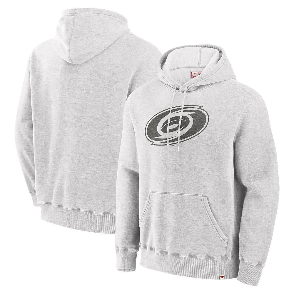 Men's Fanatics Cream Carolina Hurricanes Made Canada Pullover Hoodie