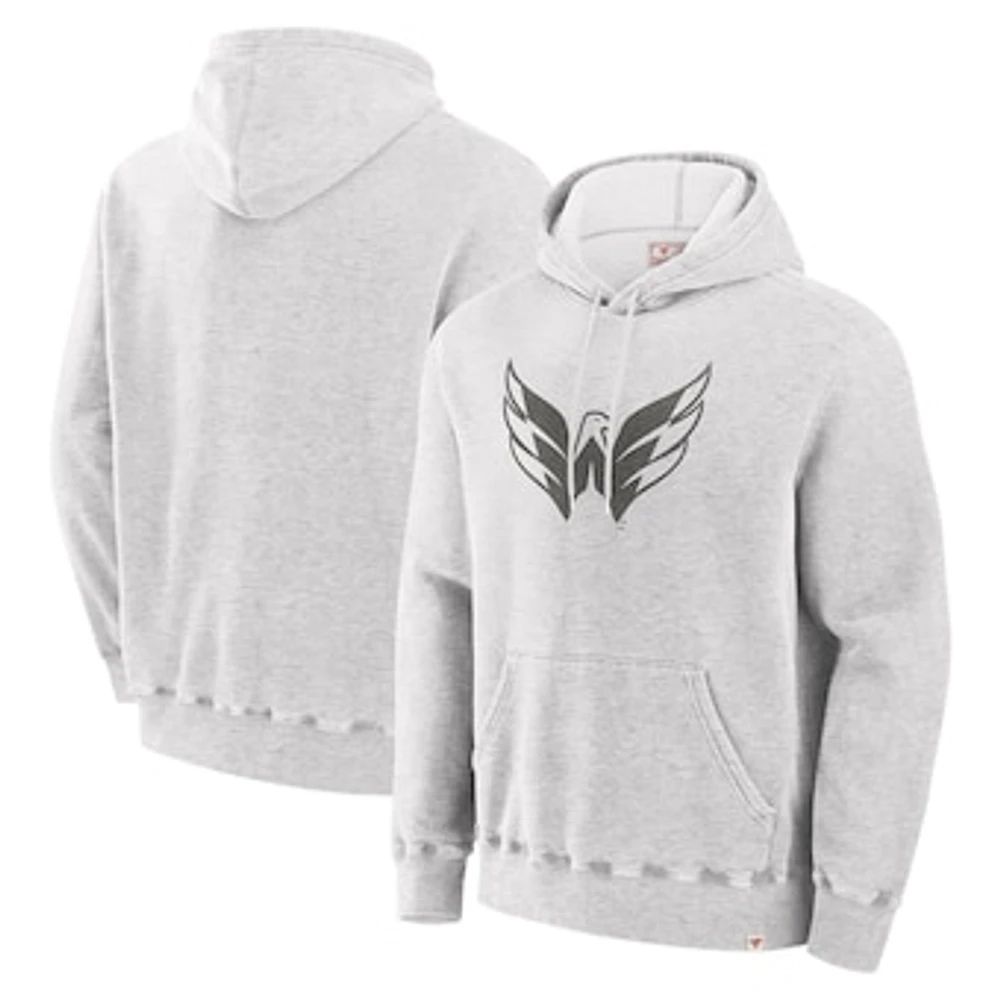 Men's Fanatics Cream Washington Capitals Made Canada Pullover Hoodie