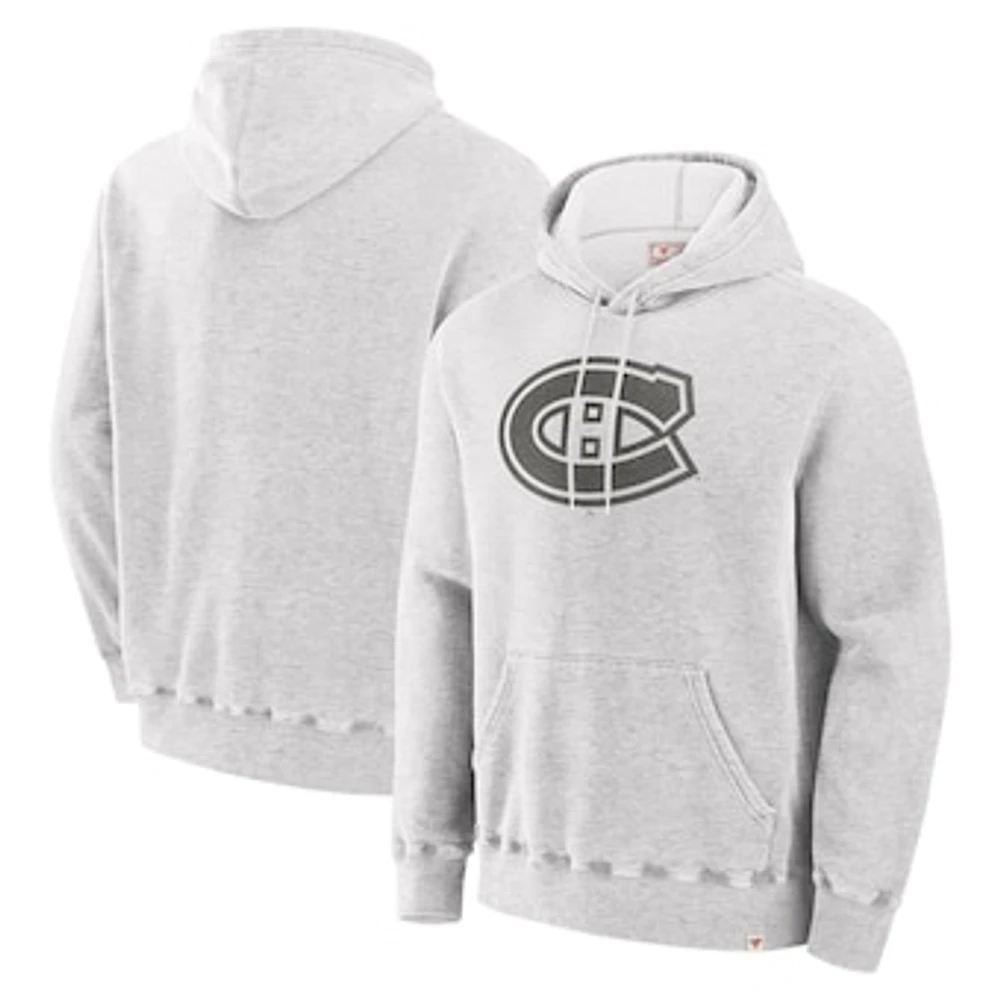 Men's Fanatics Cream Montreal Canadiens Made Canada Pullover Hoodie