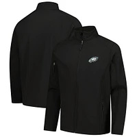 Men's Dunbrooke Black Philadelphia Eagles Sonoma Softshell Full-Zip Jacket