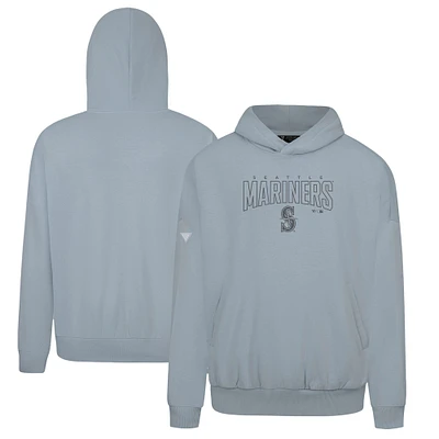 Men's Levelwear Gray Seattle Mariners Contact Darkmoon Pullover Hoodie