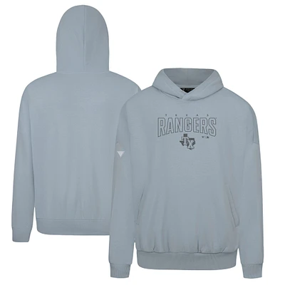 Men's Levelwear Gray Texas Rangers Contact Darkmoon Pullover Hoodie