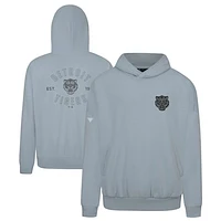 Men's Levelwear Gray Detroit Tigers Contact Nightfall Pullover Hoodie