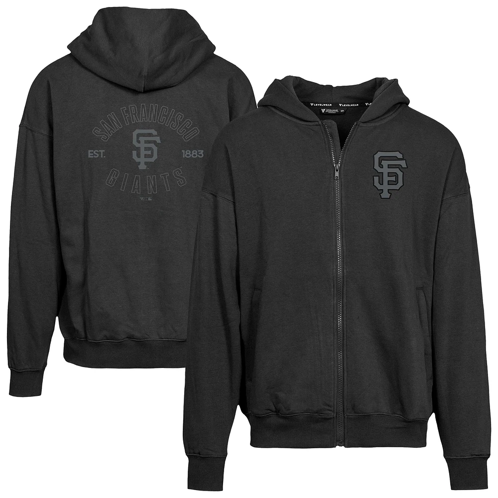 Men's Levelwear San Francisco Giants Uphill Abyssal Full-Zip Hoodie