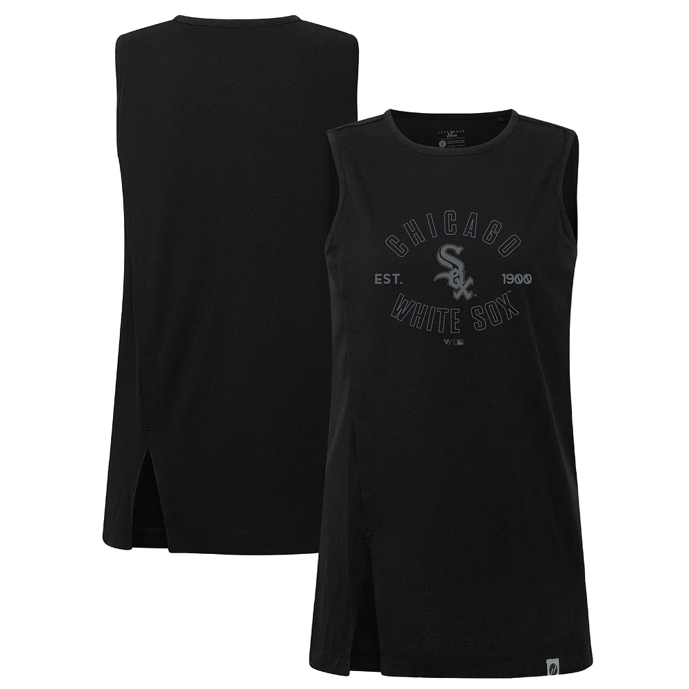 Women's Levelwear Black Chicago White Sox Influx Abyssal Tank Top