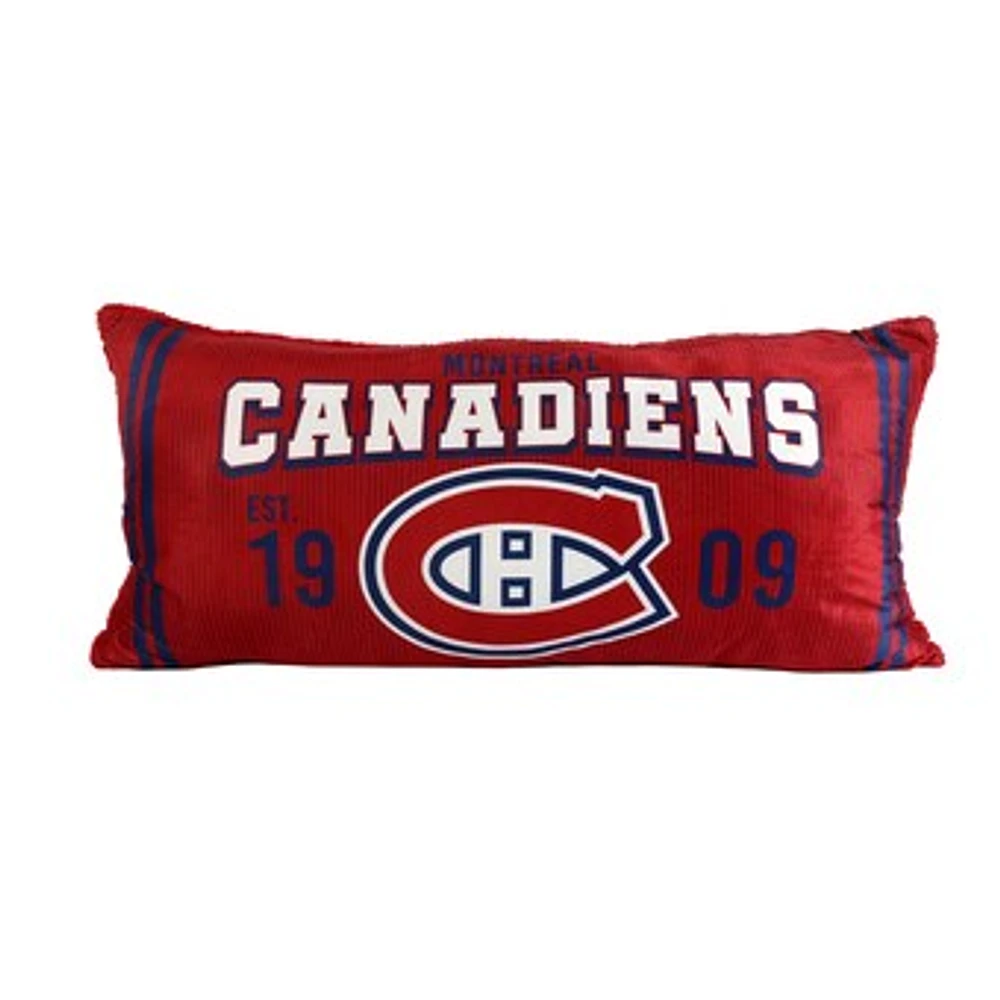 Montreal Canadiens Team Logo 18'' x 36'' Body Pillow