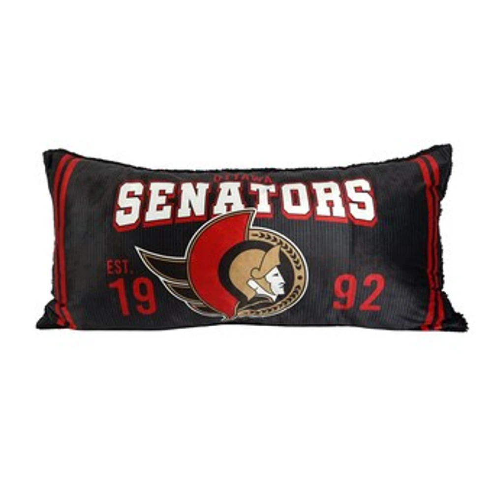 Ottawa Senators Team Logo 18'' x 36'' Body Pillow