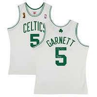 Kevin Garnett Boston Celtics Autographed Mitchell & Ness White 2007-08 Authentic Jersey with "08 Champ" Inscription