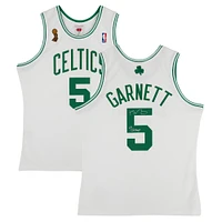 Kevin Garnett Boston Celtics Autographed Mitchell & Ness White 2007-08 Authentic Jersey with "08 Champ" Inscription