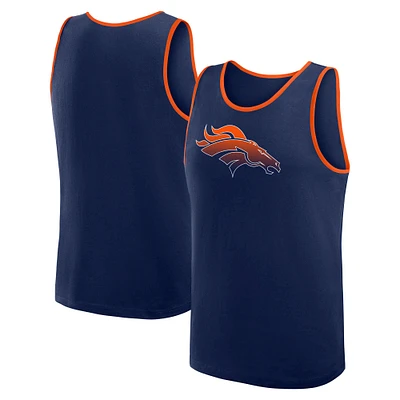 Men's Navy Denver Broncos Unmatched Success Tank Top