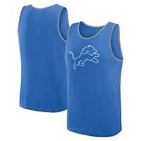 Men's Blue Detroit Lions Unmatched Success Tank Top
