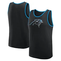 Men's Logo Athletic Black Carolina Panthers Unmatched Success Tank Top