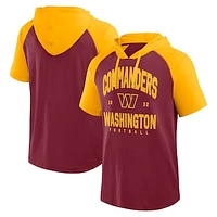 Men's Logo Athletic Burgundy Washington Commanders Prime Hoodie T-Shirt