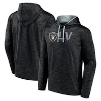Men's Black Las Vegas Raiders Head Start Pullover Hoodie