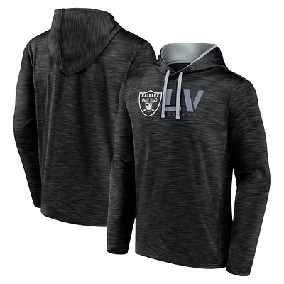 Men's Black Las Vegas Raiders Head Start Pullover Hoodie