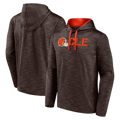 Men's Brown Cleveland Browns Head Start Pullover Hoodie