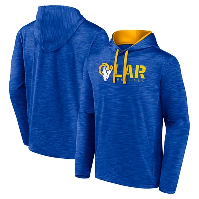 Men's Royal Los Angeles Rams Head Start Pullover Hoodie