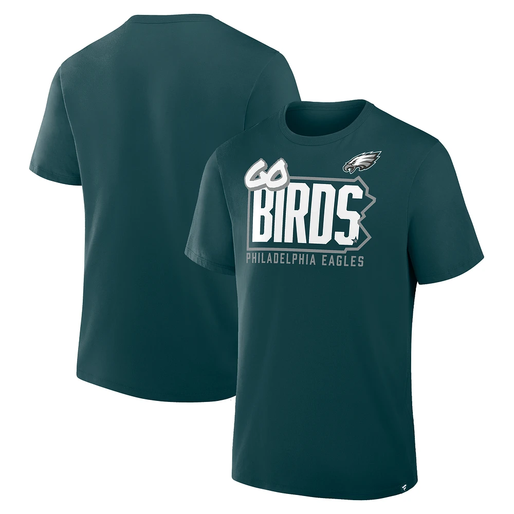 Men's Fanatics Midnight Green Philadelphia Eagles Hometown True Favorite T-Shirt