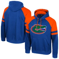 Men's Colosseum  Royal Florida Gators Todd Raglan Pullover Hoodie