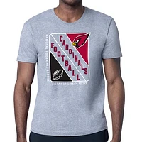 Men's Starter Heather Gray Arizona Cardinals Shield Logo T-Shirt