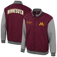 Men's Colosseum  Maroon Minnesota Golden Gophers Ambi-Turner Full-Zip Varsity Jacket