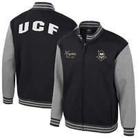 Men's Colosseum  Black UCF Knights Ambi-Turner Full-Zip Varsity Jacket