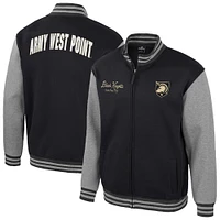 Men's Colosseum  Black Army Knights Ambi-Turner Full-Zip Varsity Jacket