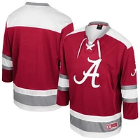 Men's Colosseum  Crimson Alabama Tide Athletic Machine Fashion Hockey Jersey