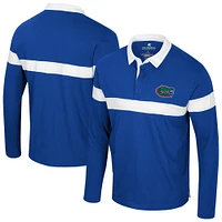 Men's Colosseum  Royal Florida Gators Too Cool For School Long Sleeve Polo