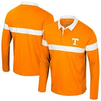 Men's Colosseum  Tennessee Orange Volunteers Too Cool For School Long Sleeve Polo