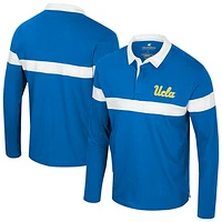 Men's Colosseum  Blue UCLA Bruins Too Cool For School Long Sleeve Polo