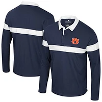 Men's Colosseum  Navy Auburn Tigers Too Cool For School Long Sleeve Polo