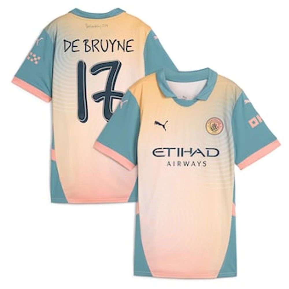 Women's Puma Kevin De Bruyne Blue Manchester City 2024/25 Fourth Replica Player Jersey