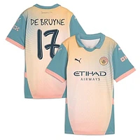 Women's Puma Kevin De Bruyne Blue Manchester City 2024/25 Fourth Replica Player Jersey