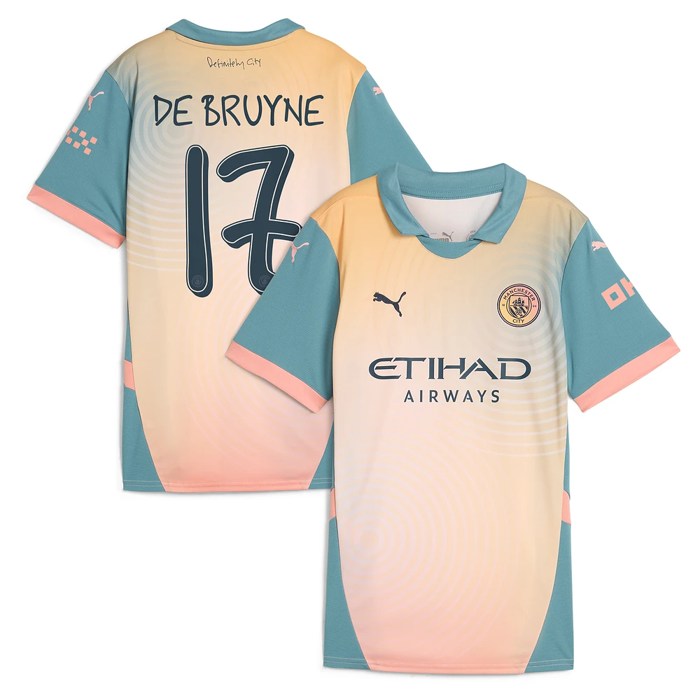 Women's Puma Kevin De Bruyne Blue Manchester City 2024/25 Fourth Replica Player Jersey