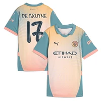 Women's Puma Kevin De Bruyne Blue Manchester City 2024/25 Fourth Replica Player Jersey