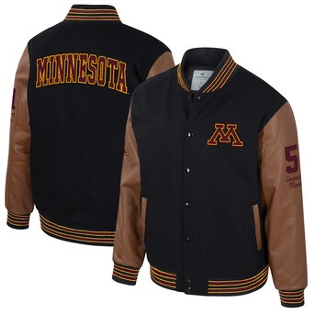 Men's  Letterman Full-Snap Varsity Jacket