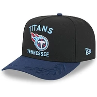 Men's New Era  Black/Navy Tennessee Titans 2025 NFL Draft A-Frame 9FIFTY Snapback Hat
