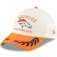 Men's New Era  Cream/Orange Denver Broncos 2025 NFL Draft 39THIRTY Flex Hat