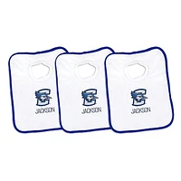Infant Chad & Jake Creighton Bluejays Personalized 3-Pack Bib Set