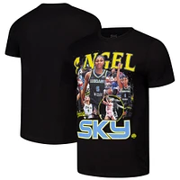 Unisex Stadium Essentials Angel Reese Black Chicago Sky  2024 Crossroads T-Shirt