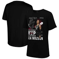 Stadium Essentials A'ja Wilson Black Las Vegas Aces  2024 Crossroads T-Shirt