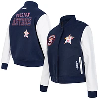 Women's Pro Standard Navy Houston Astros Game Day Classics Wool Varsity Jacket