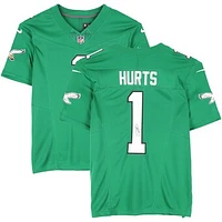 Jalen Hurts Philadelphia Eagles Autographed Throwback Kelly Green Nike Limited Jersey